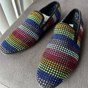 Steve Madden Multicolor Rhinestone Loafers